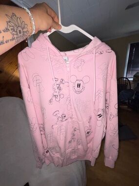 Disney Pink Mickey Mouse Zip-Up Hoodie